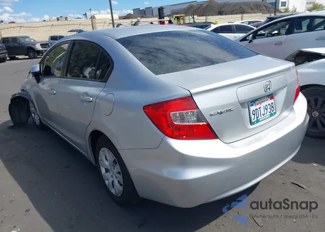 2012 Honda Civic Lx from USA, damaged, VIN 19XFB2F54CE354070